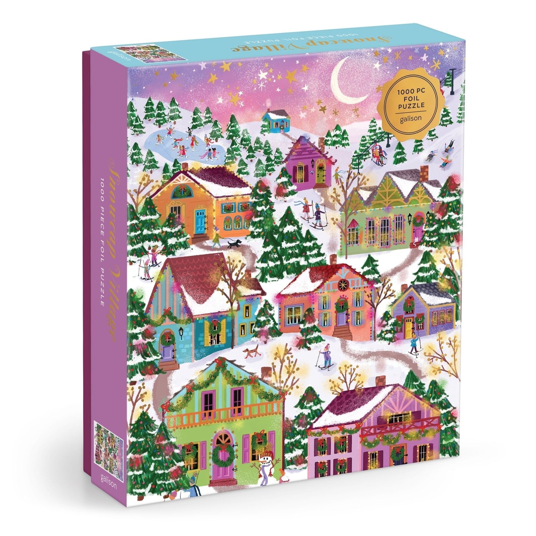 Puzzle - Joy Laforme Snowcap Village 1000 Piece Foil Puzzle - From Me To You