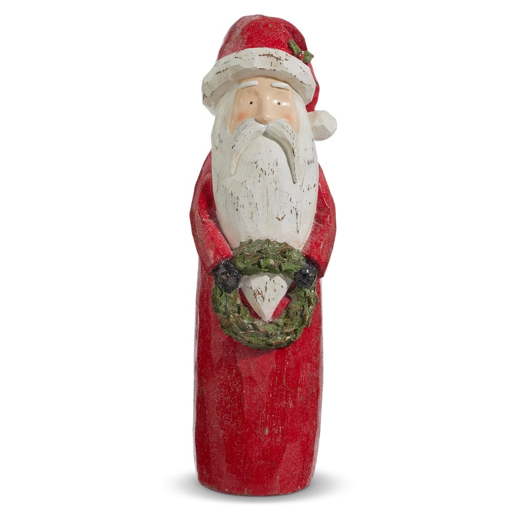 Raz 17" Carved Santa - From Me To You