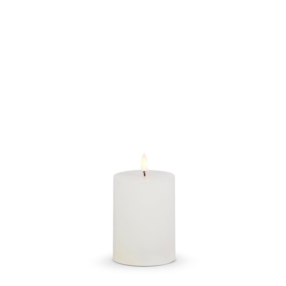 Raz - 3" X 4" White Pillar Candle - From Me To You