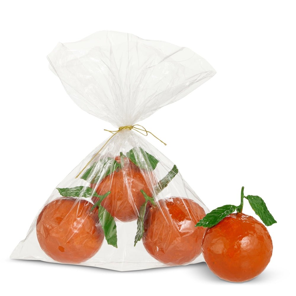 Raz 4" Bag of Paper Mache Oranges - From Me To You