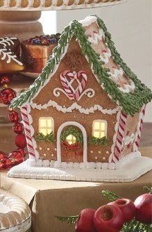 Raz 6.5" Lighted Gingerbread House - From Me To You