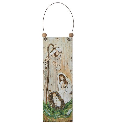 Raz 7" Holy Family Wooden Ornament - From Me To You