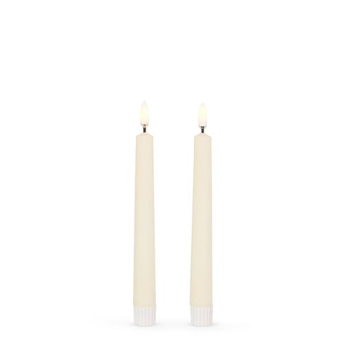 Raz - 7" Ivory FLAMELESS Taper Candles - From Me To You