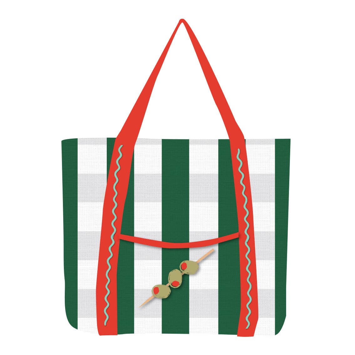 Recycled Plastic Olive Tote Bag | Summer Decor | - From Me To You