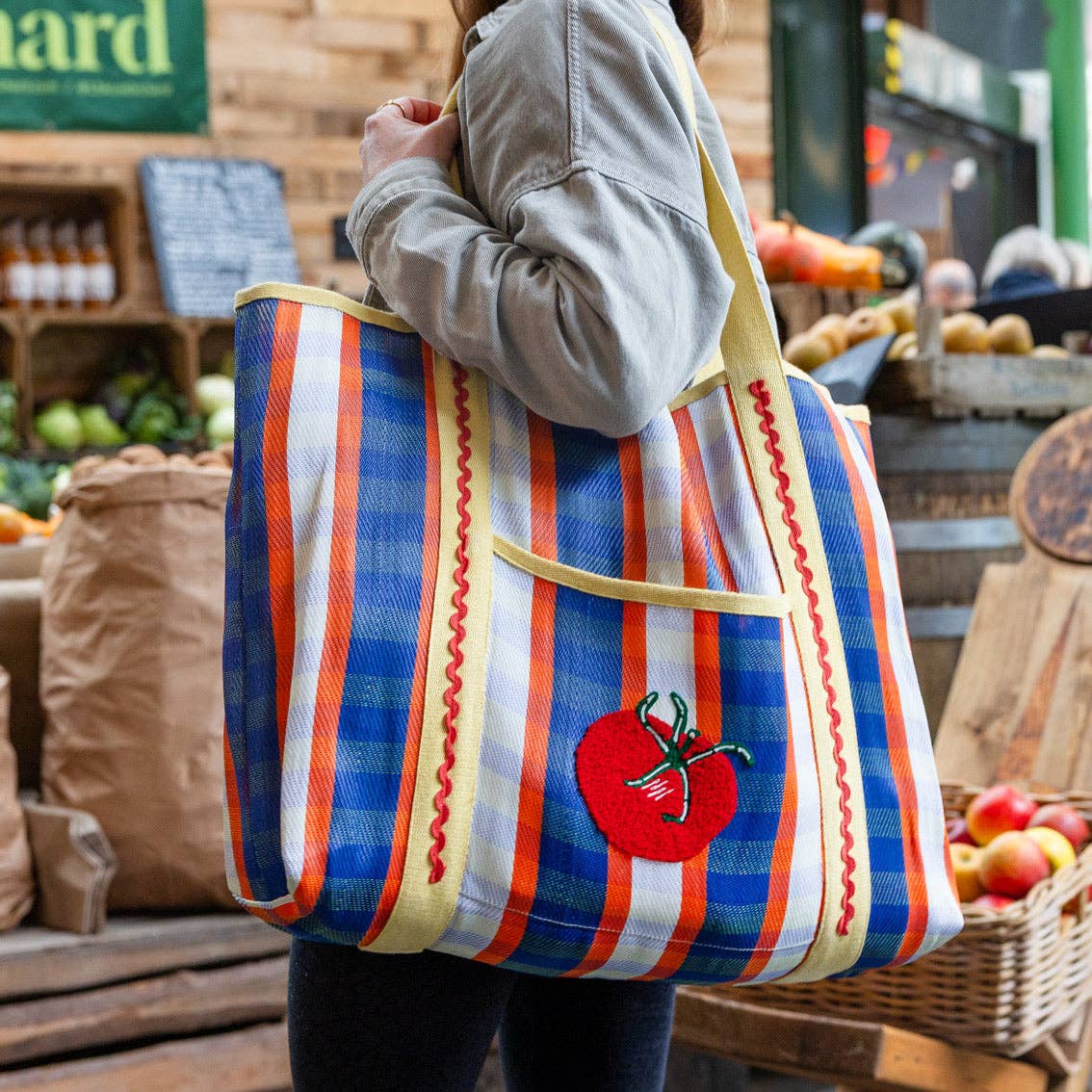 Recycled Plastic Tomato Tote Bag | Spring | Summer | - From Me To You