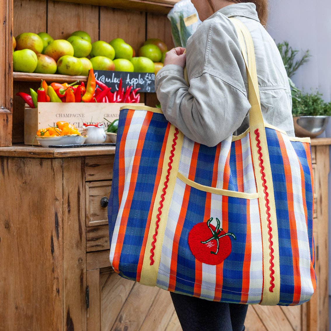 Recycled Plastic Tomato Tote Bag | Spring | Summer | - From Me To You