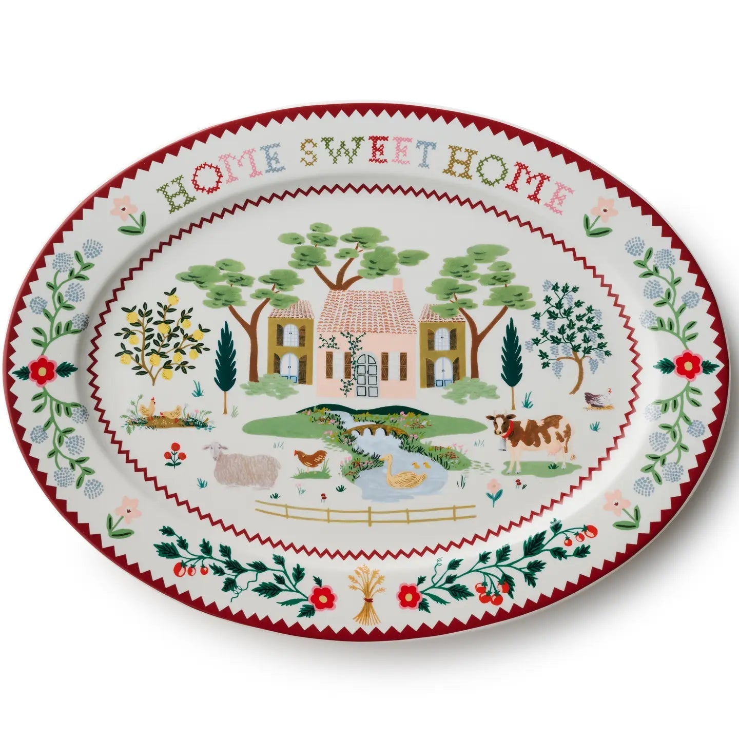 Rifle Home Sweet Home Large Porcelain Serving Platter - From Me To You