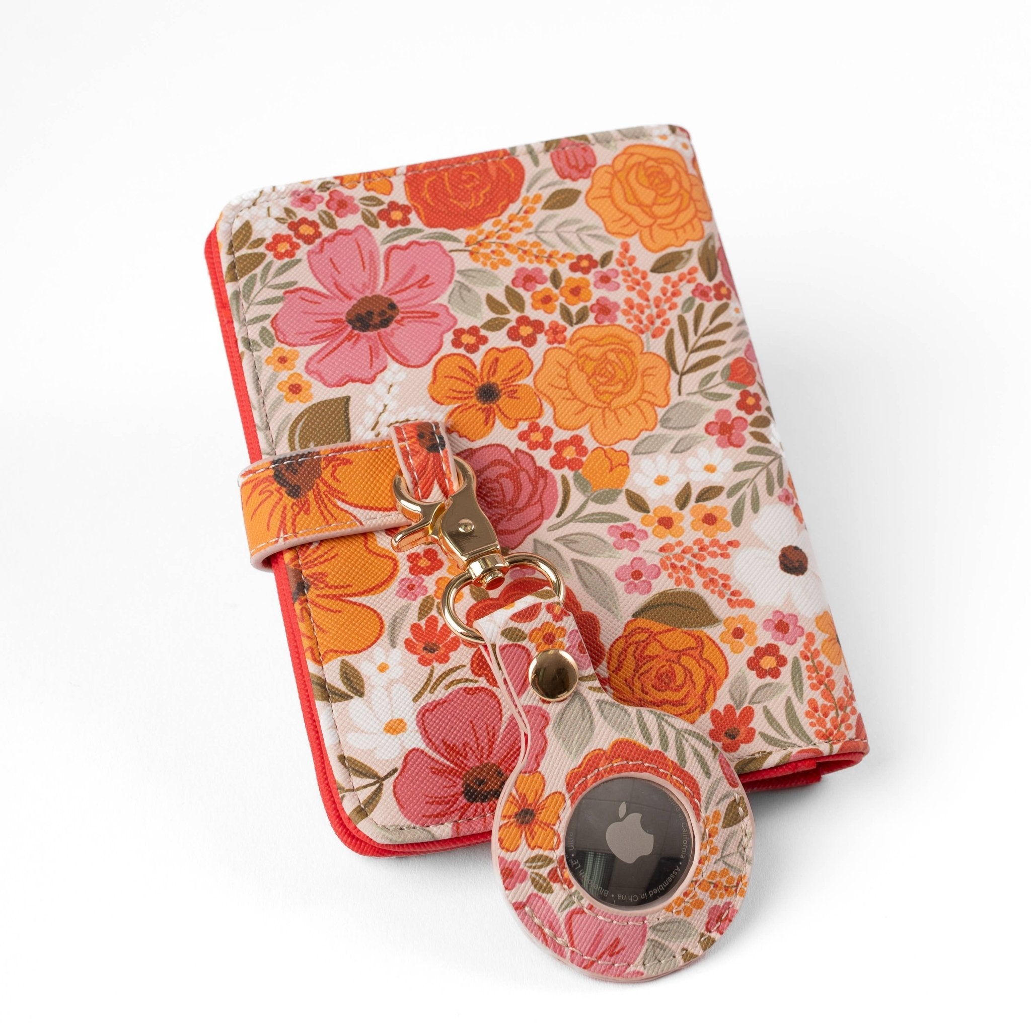 Rosewood Blooms AirTag Keychain - From Me To You