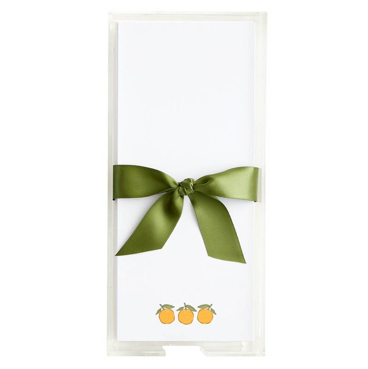 Santa Barbara- Rectangle Notepaper with Acrylic Tray - Oranges - From Me To You