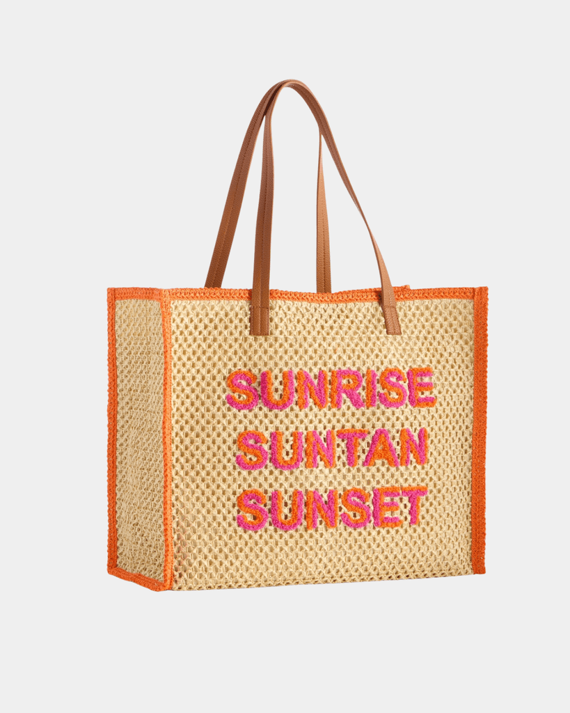 Shiraleah SUNRISE SUNTAN SUNSET TOTE NATURAL BAG - From Me To You