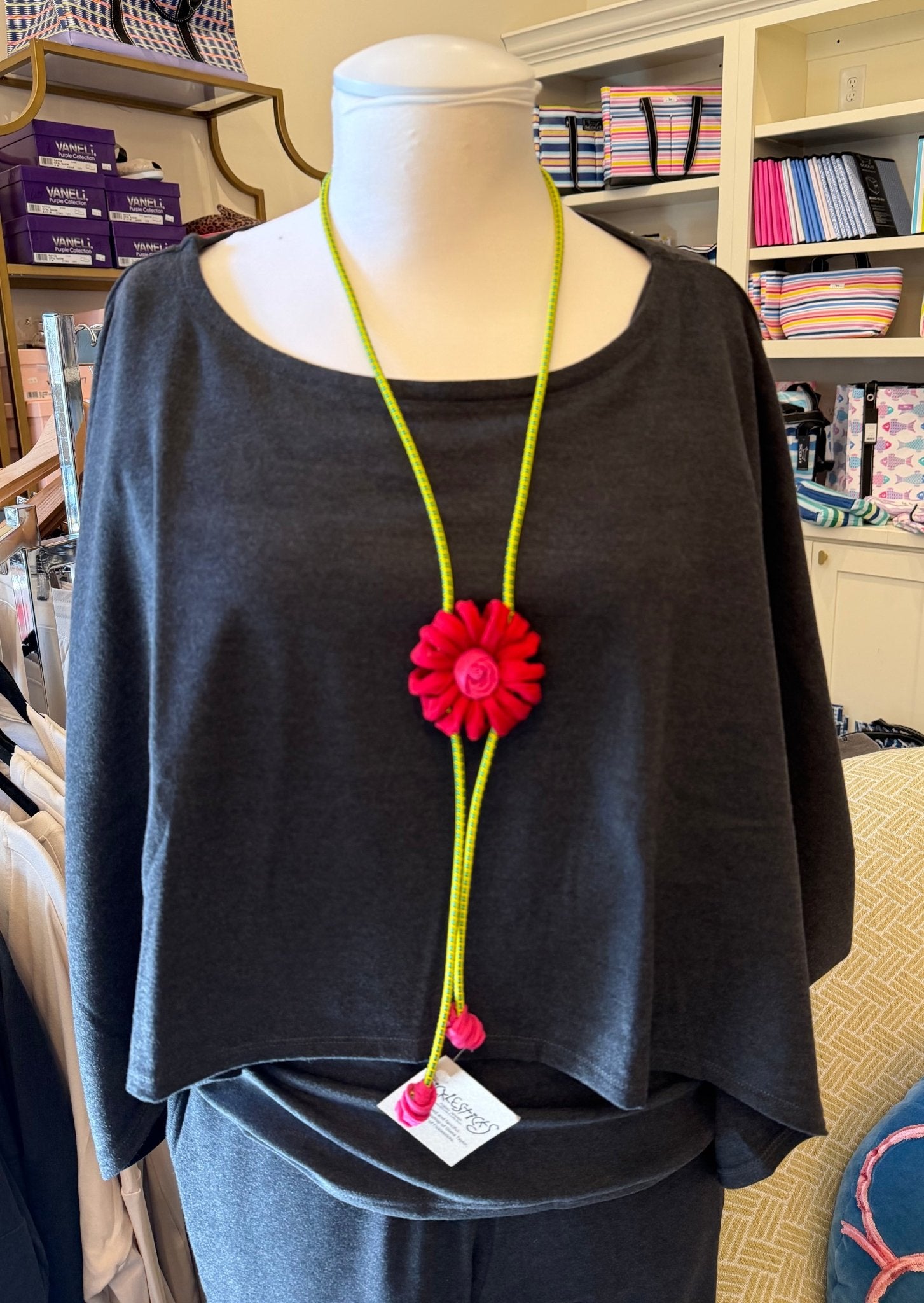 Single Mum Bolo - Pinkish Red w/ Green Cord - From Me To You
