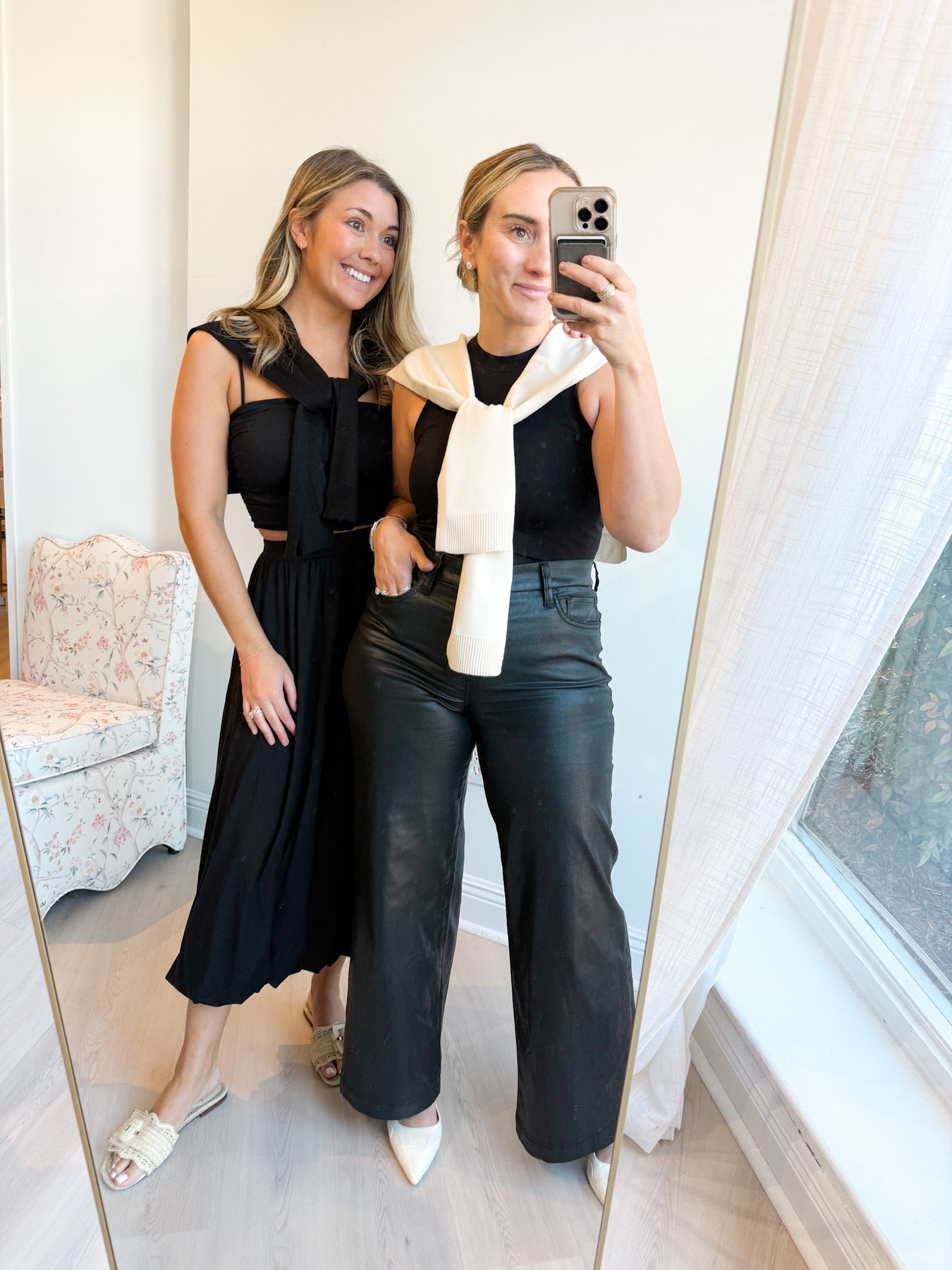 Solid Preppy Mock Sweater Wrap - Beige - From Me To You