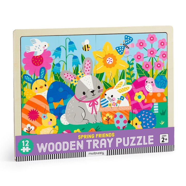 Spring Friends 12 Piece Wooden Puzzle - From Me To You
