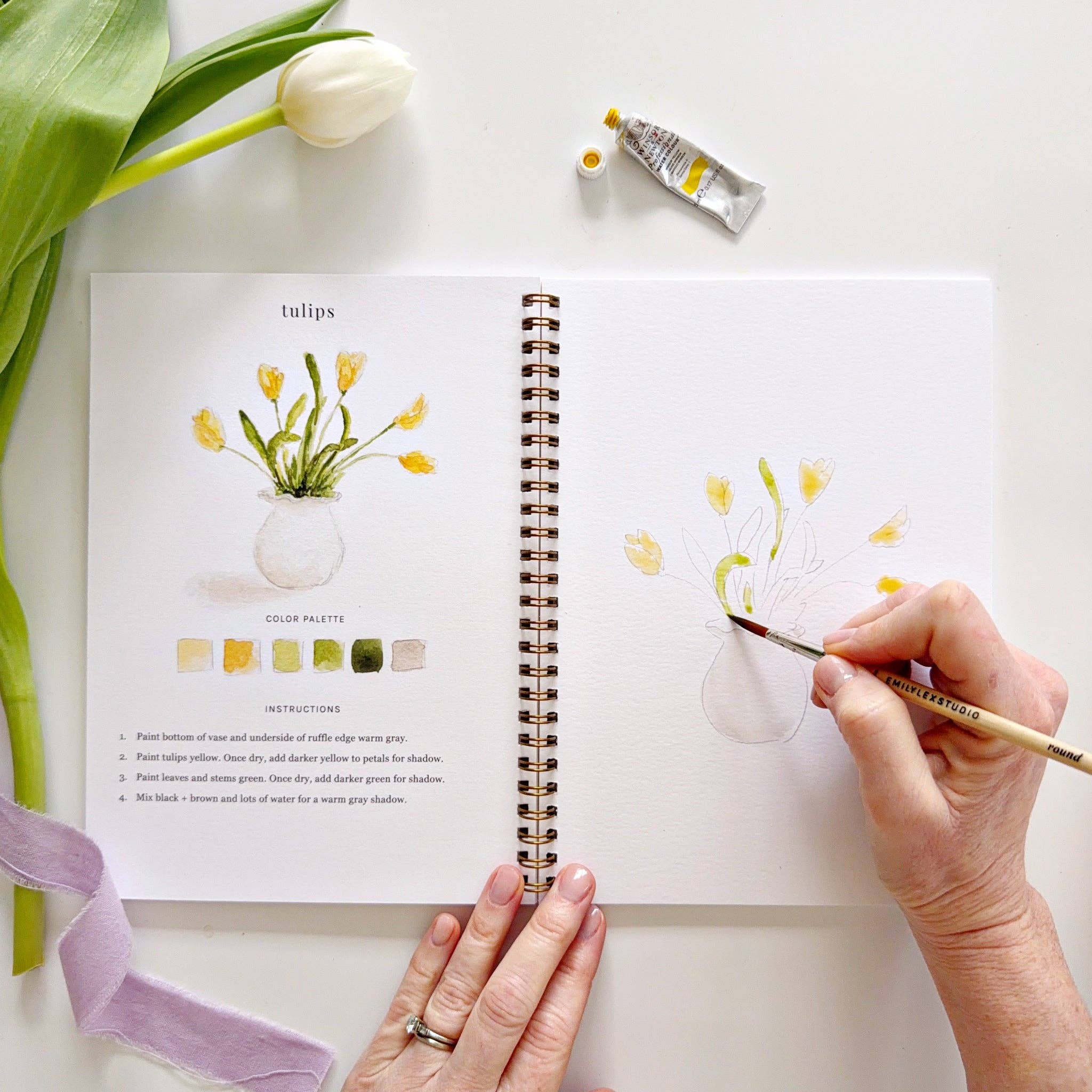 Spring watercolor workbook - From Me To You