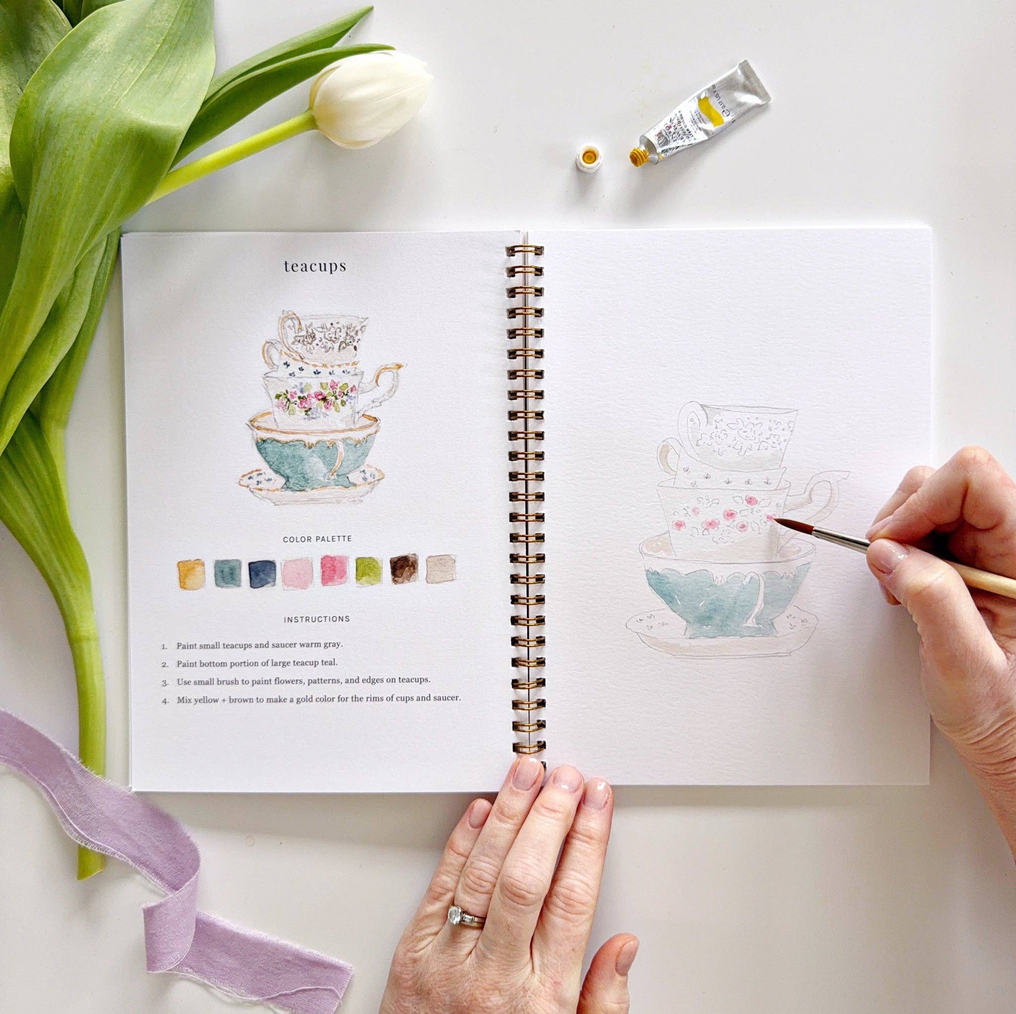 Spring watercolor workbook - From Me To You