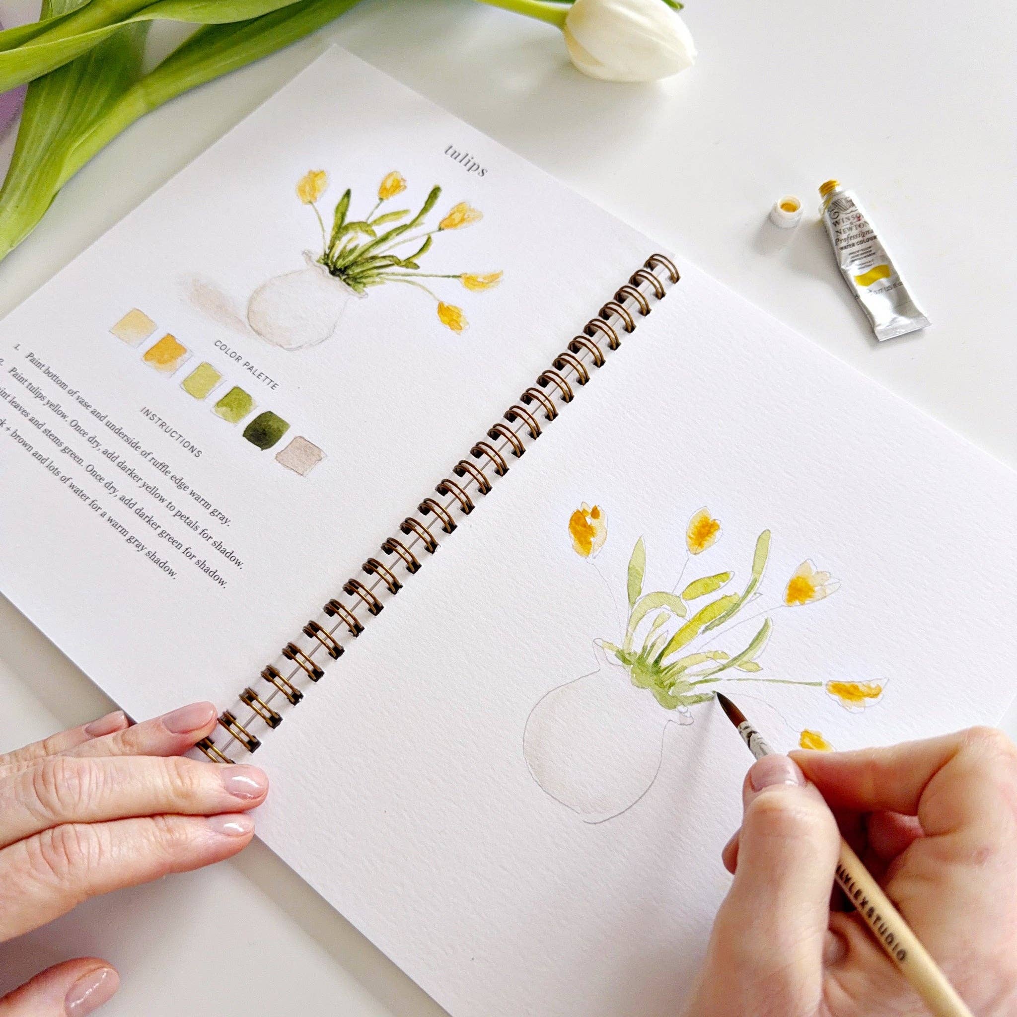 Spring watercolor workbook - From Me To You