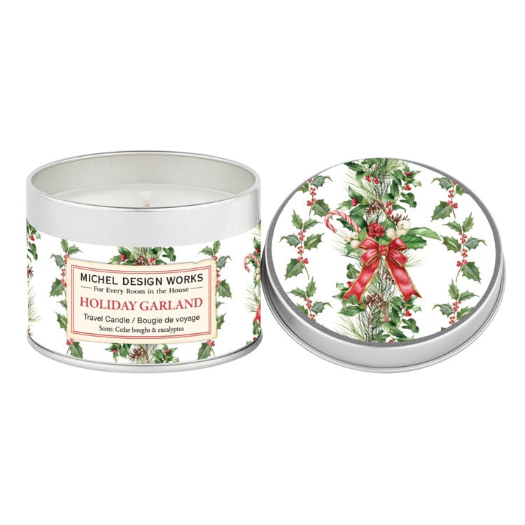 Stonewall MDW Holiday Garland Travel Candle