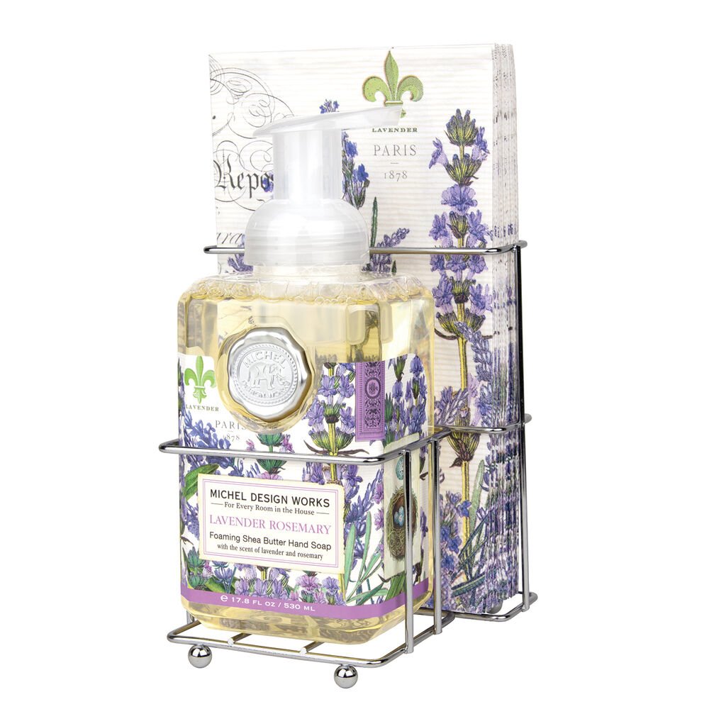 Stonewall MDW Lavender Rosemary Foaming Hand Soap & Napkin Set - From Me To You