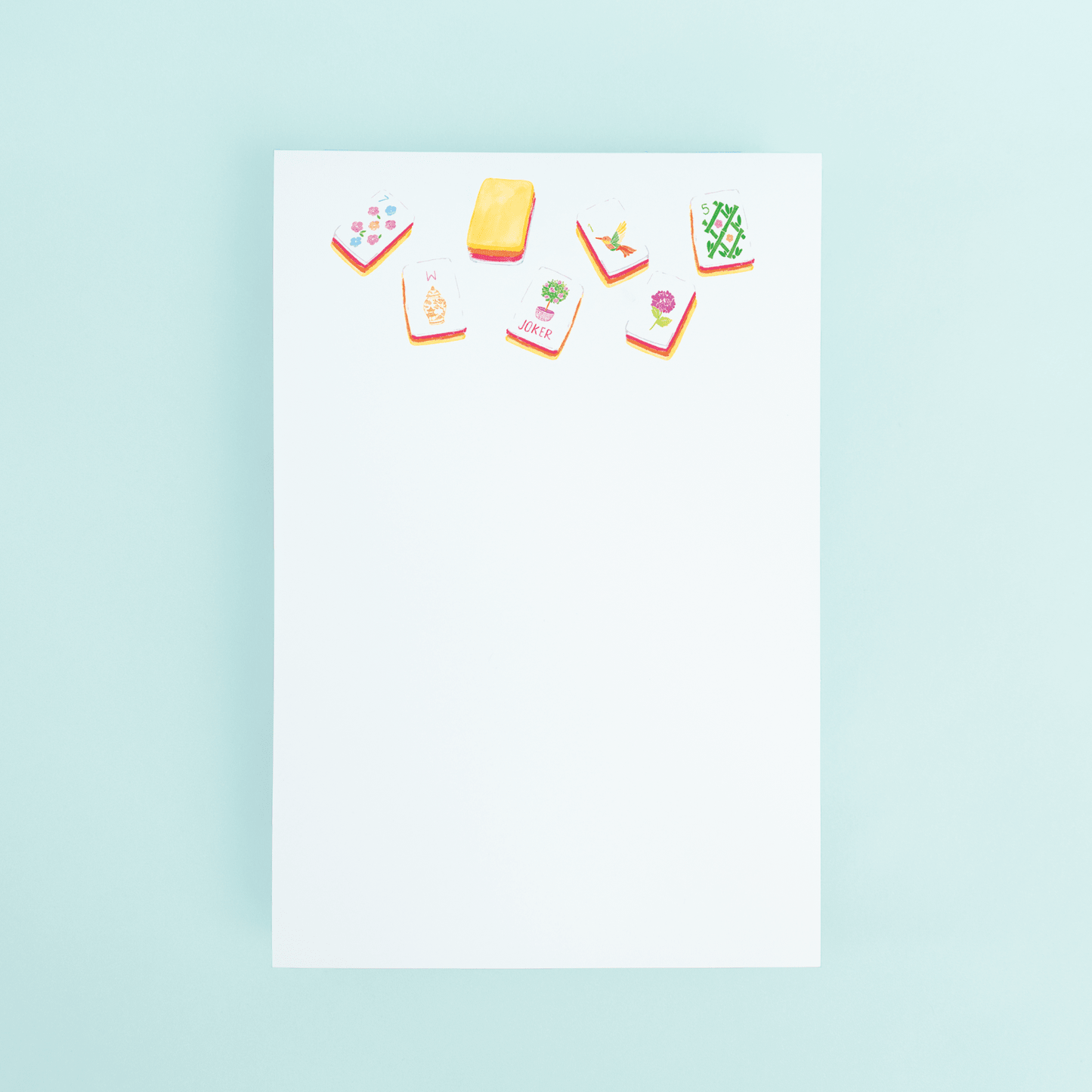 Sunset Mahjong Tiles Notepad - From Me To You