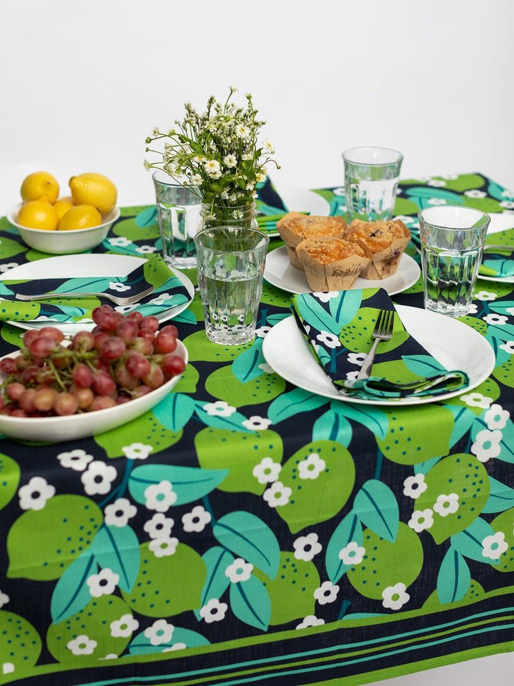 TABLECLOTH Limes - 56" x 84" rectangle - From Me To You