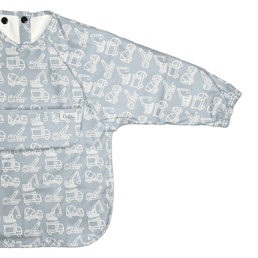 The Grayson Long Sleeve Bib - Construction Powder Blue / 6 - 36M - From Me To You