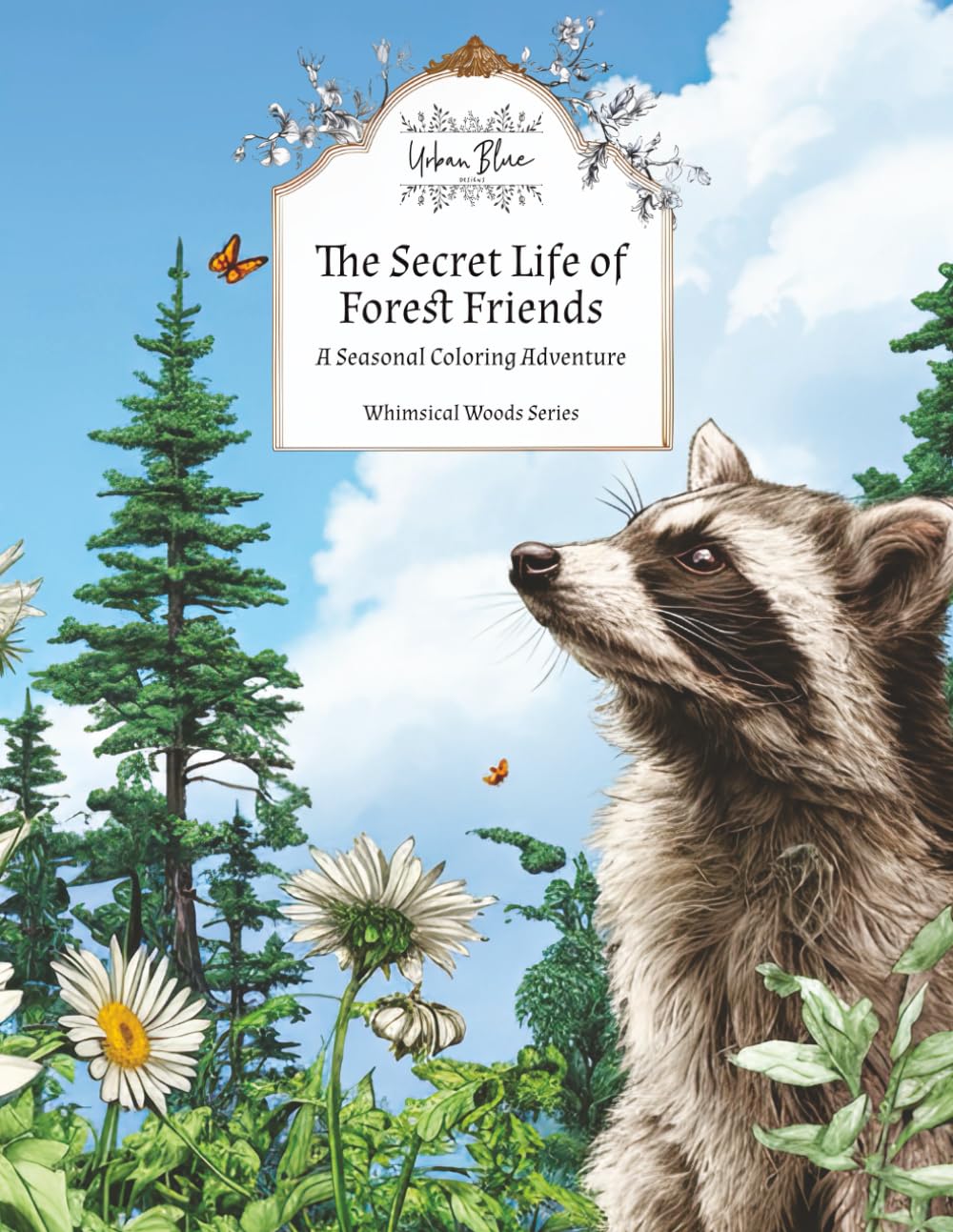 The Secret Life of Forest Friends: A Seasonal Coloring Adventure - Paperback - From Me To You