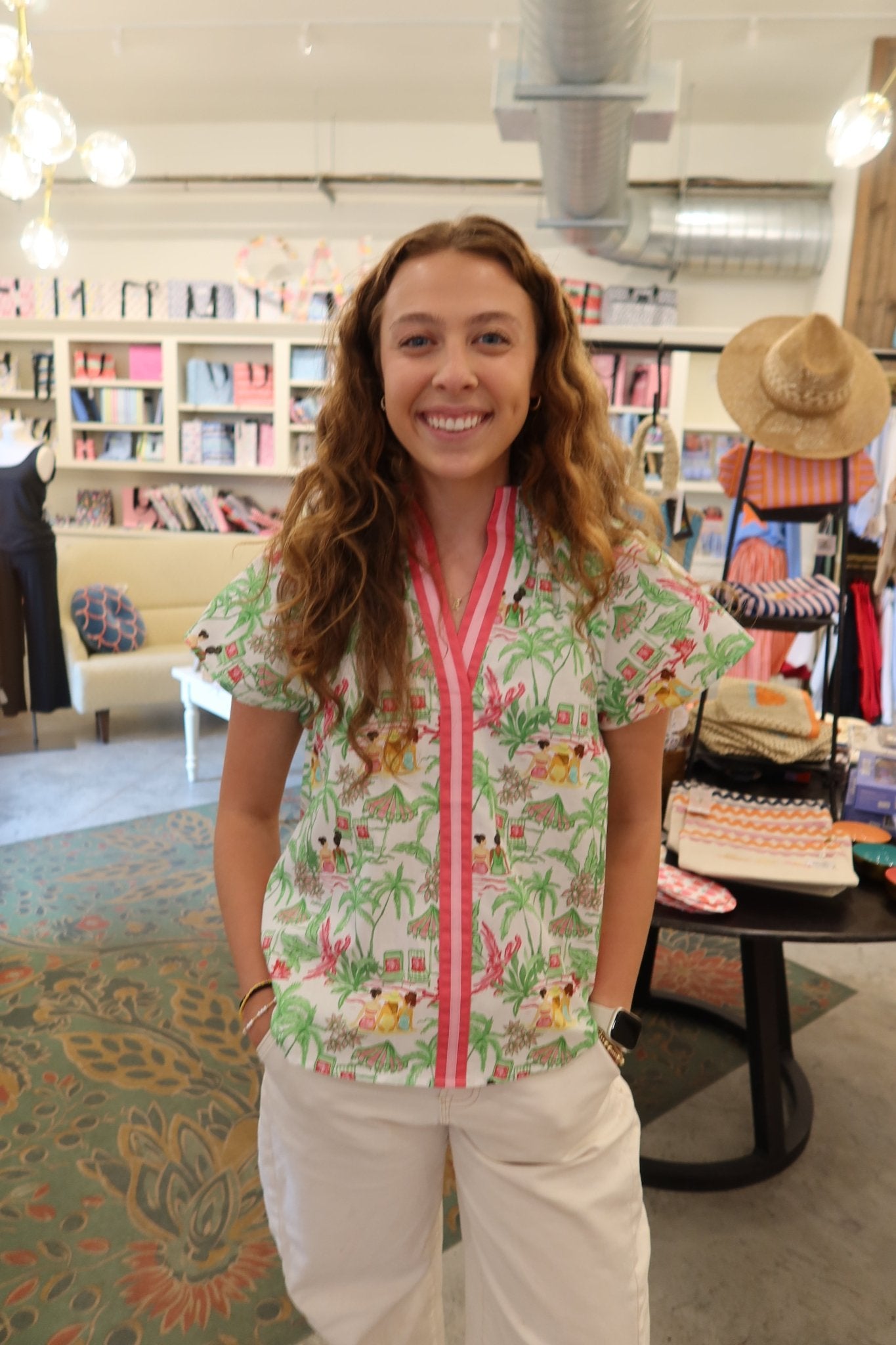 THML Vacation Scene Print Top - From Me To You