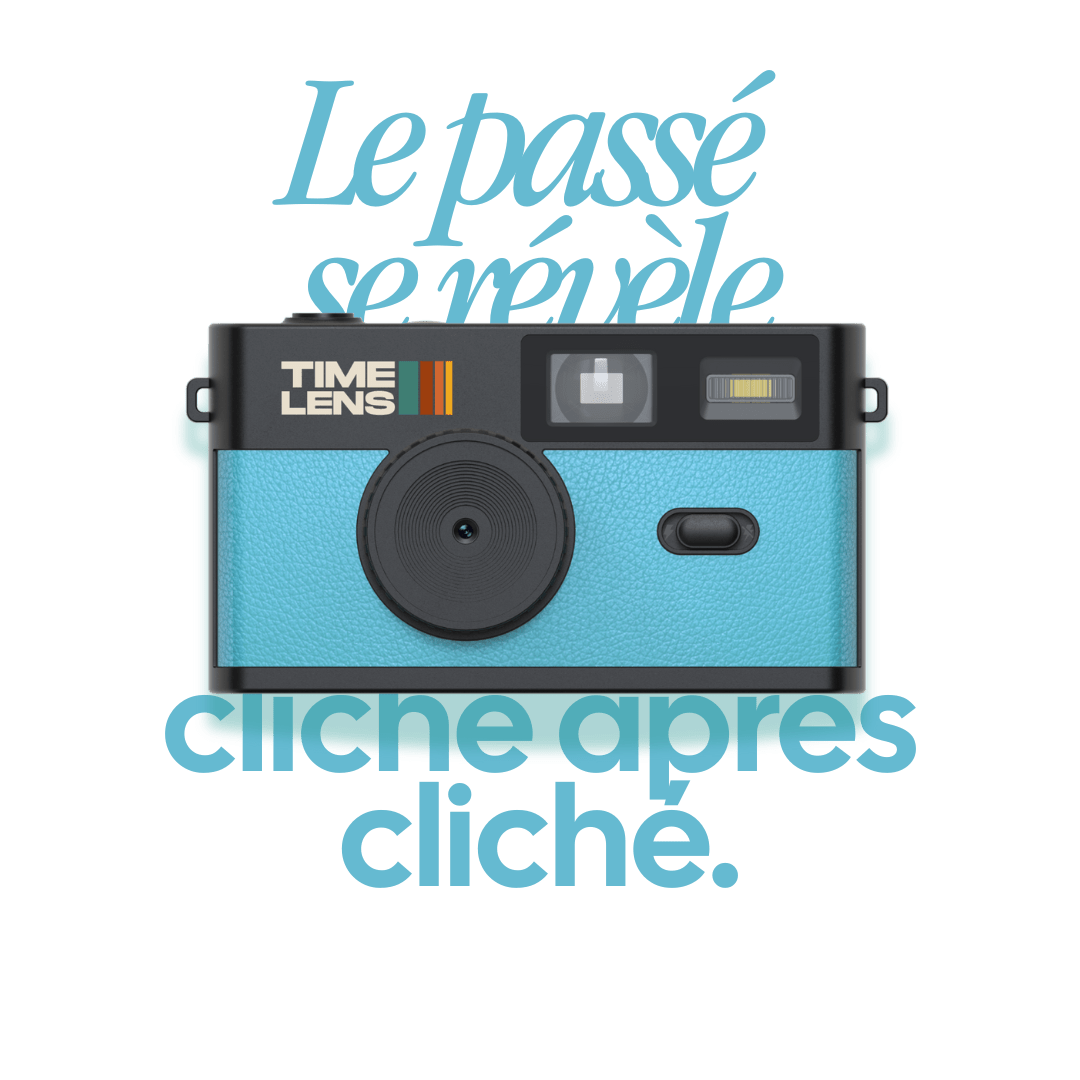 TimeLens® Camera Turquoise Blue - From Me To You