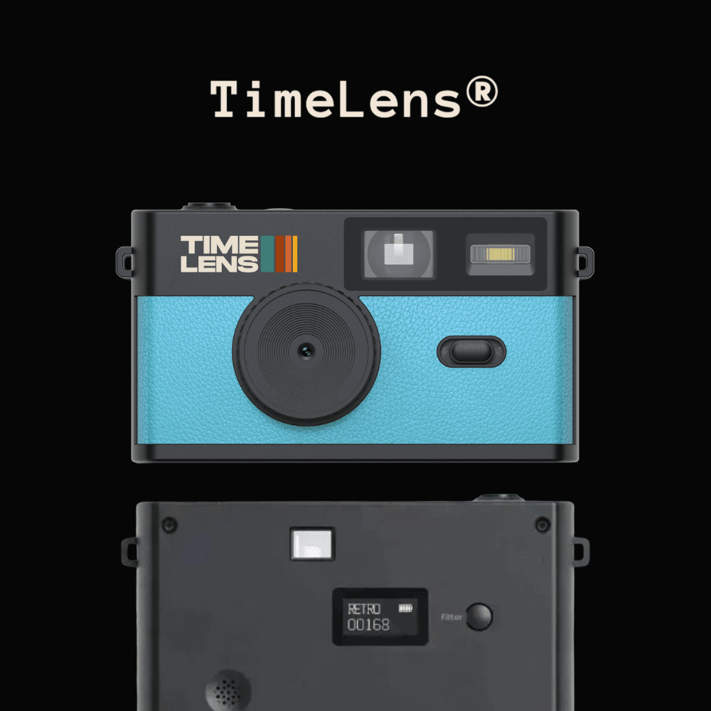 TimeLens® Camera Turquoise Blue - From Me To You