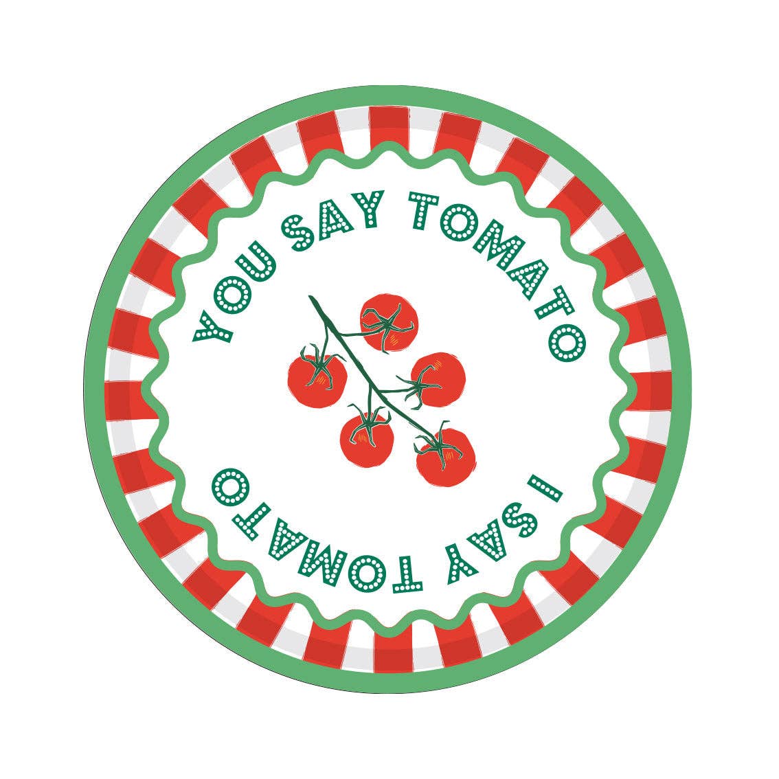 Tomato Tin Tray - 30cm | Homeware | - From Me To You