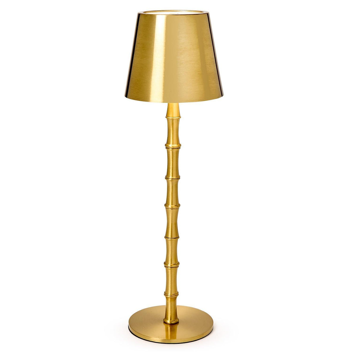Two's Company 55222 LED Cordless Gold Bamboo Table Lamp - From Me To You