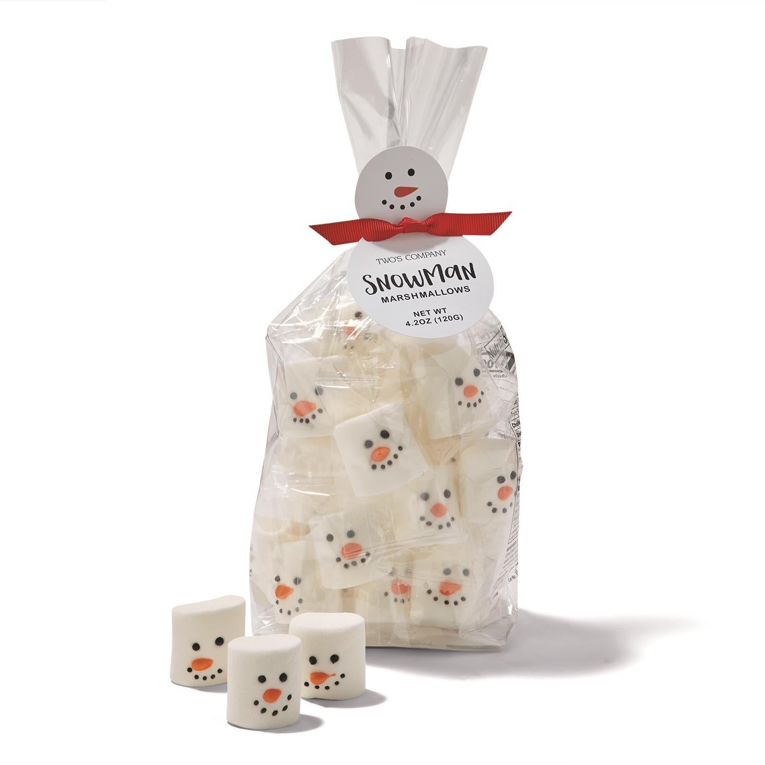Two's Company Snowman Marshmallow Candy in Gift Bag - From Me To You
