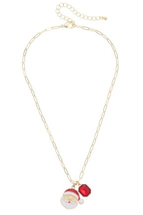 Very Merry Santa Paperclip Necklace | Canvas Style - From Me To You