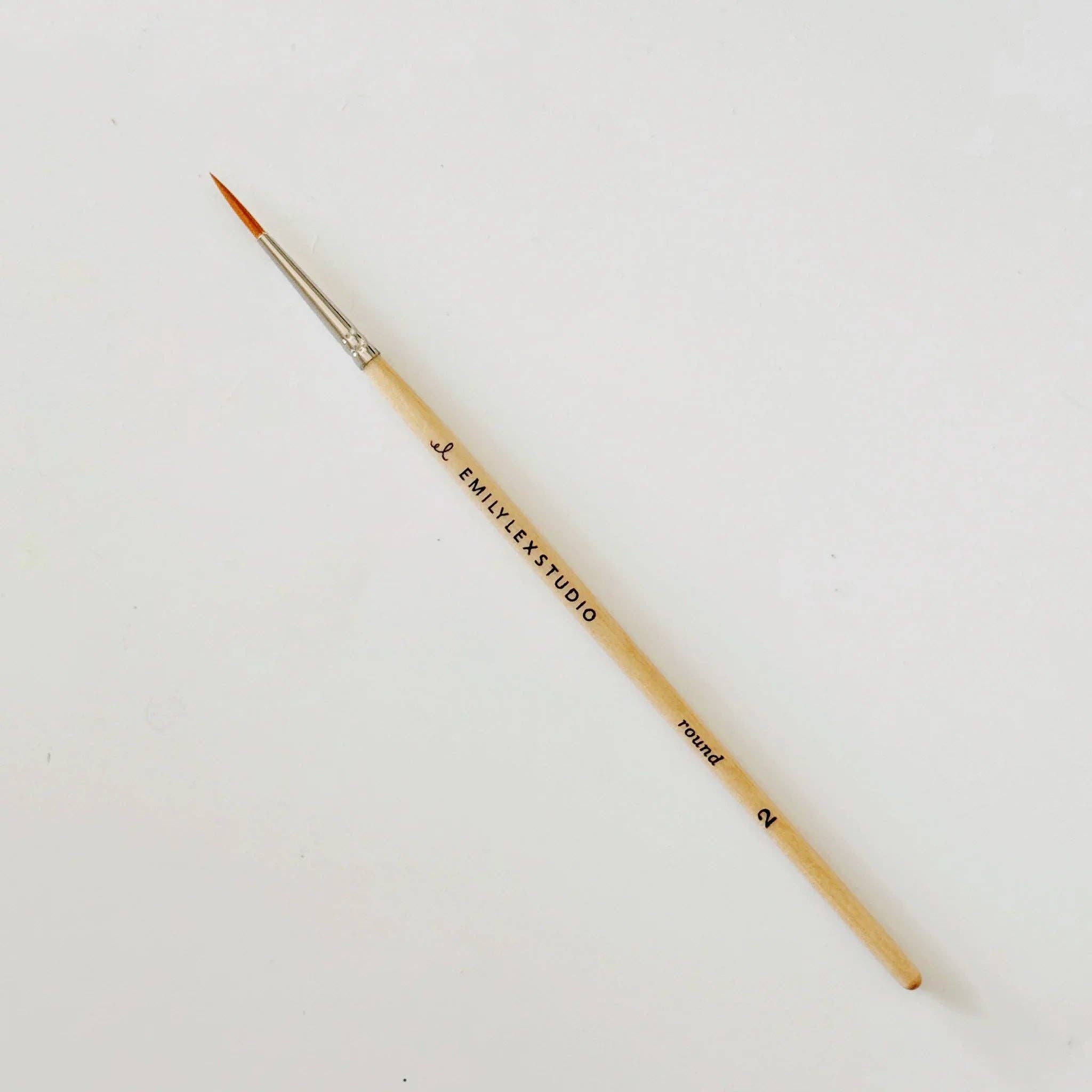 Watercolor paintbrush set of five wood brushes - From Me To You
