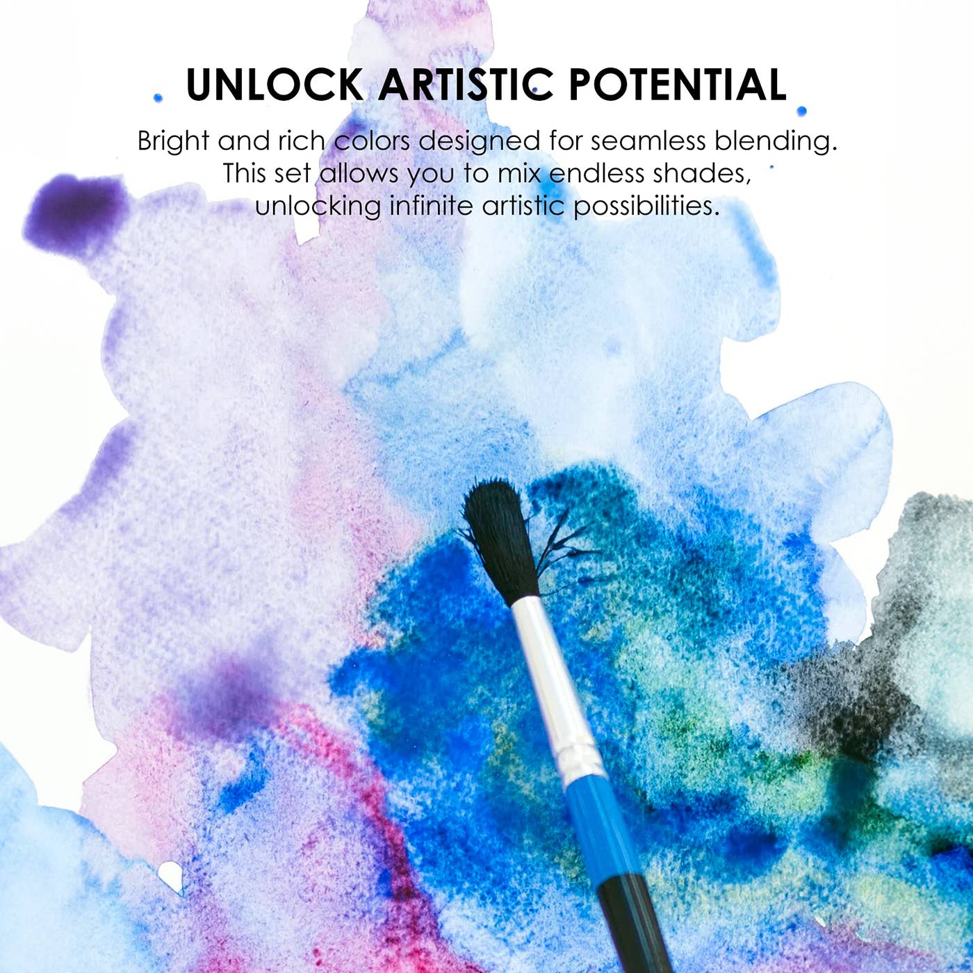 Watercolor Pocket Set Of 12 With Brush - Landscape Colors - From Me To You