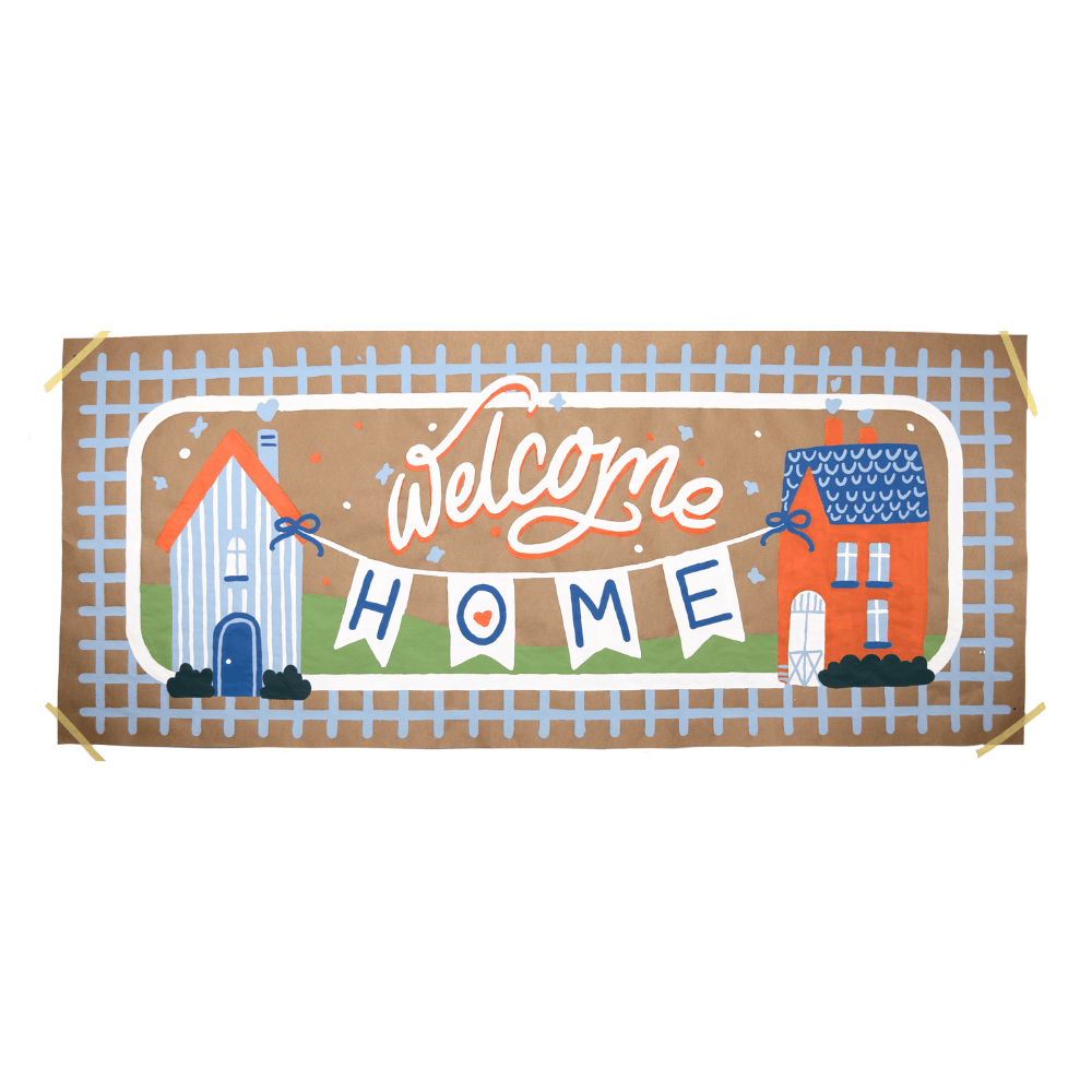 Welcome Home Banner By Number - From Me To You