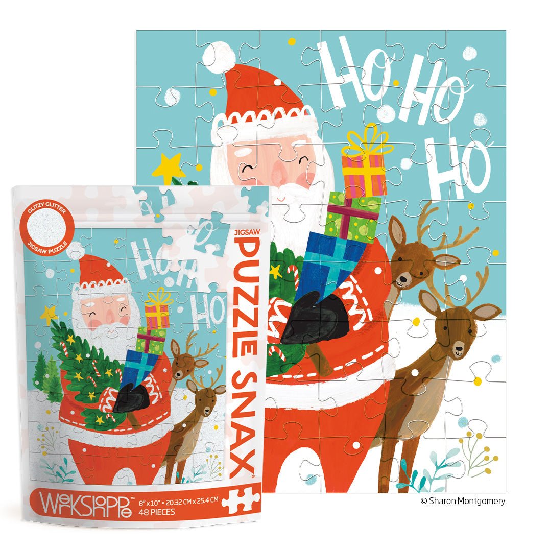Werkshoppe - Ho Ho Ho Santa 48 Piece Puzzle Snax - From Me To You