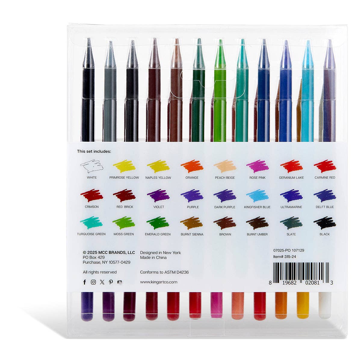 Woodless Watercolor Pencils 24 Colors - From Me To You