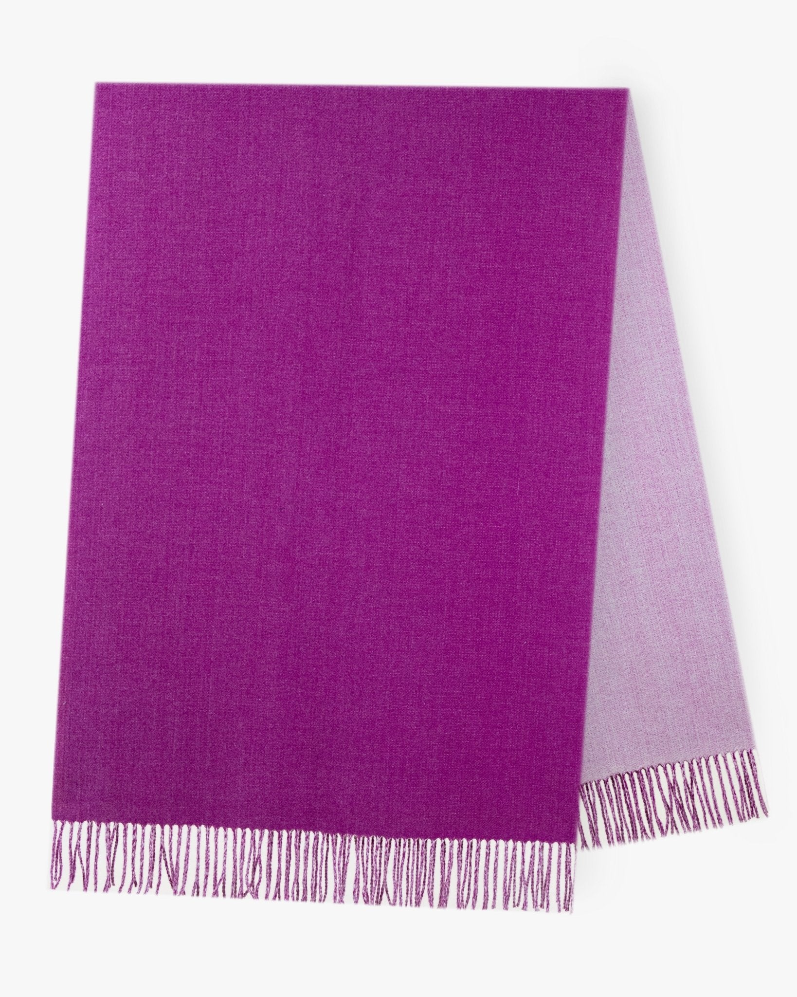 Wool Feel Solida Color Scarf - Fuchsia - From Me To You