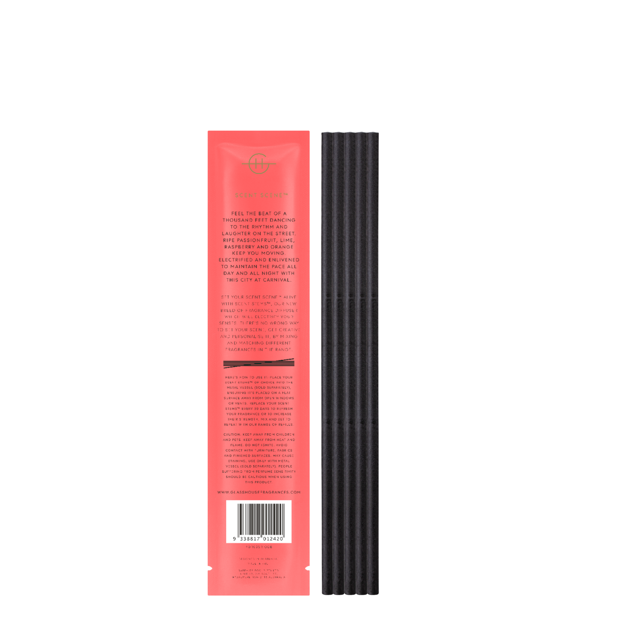 Glasshouse Replacement Scent Stems -One Night in Rio